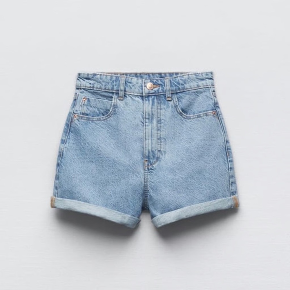Zara High waist Mom Short